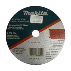 A91447 DISCO P/ CORTE D/ METAL 7" X 1.5 MM MAKITA