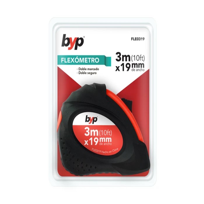 FLE0519 - FLEXOMETRO DOBLE CARA REFORZADO 3/4 X 5MTS BYP