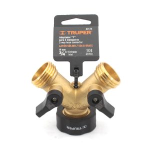 10375 CONECTOR "Y" LATON 3/4" TRUPER