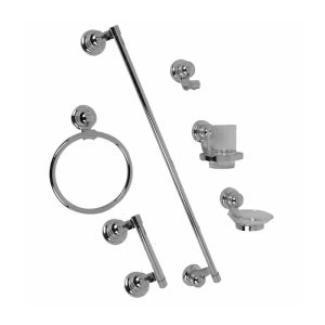 ACCESORIOS P/BAÑO ASIA J50CC JGO.CROMO RUGO