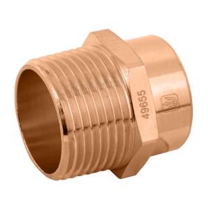 49655 ADAPTER MACHO DE COBRE 1"