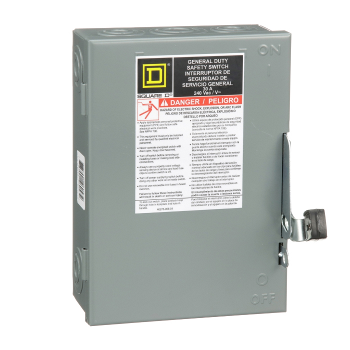 SWITCH DE SEGURIDAD SQUARE D 2X30 D221N