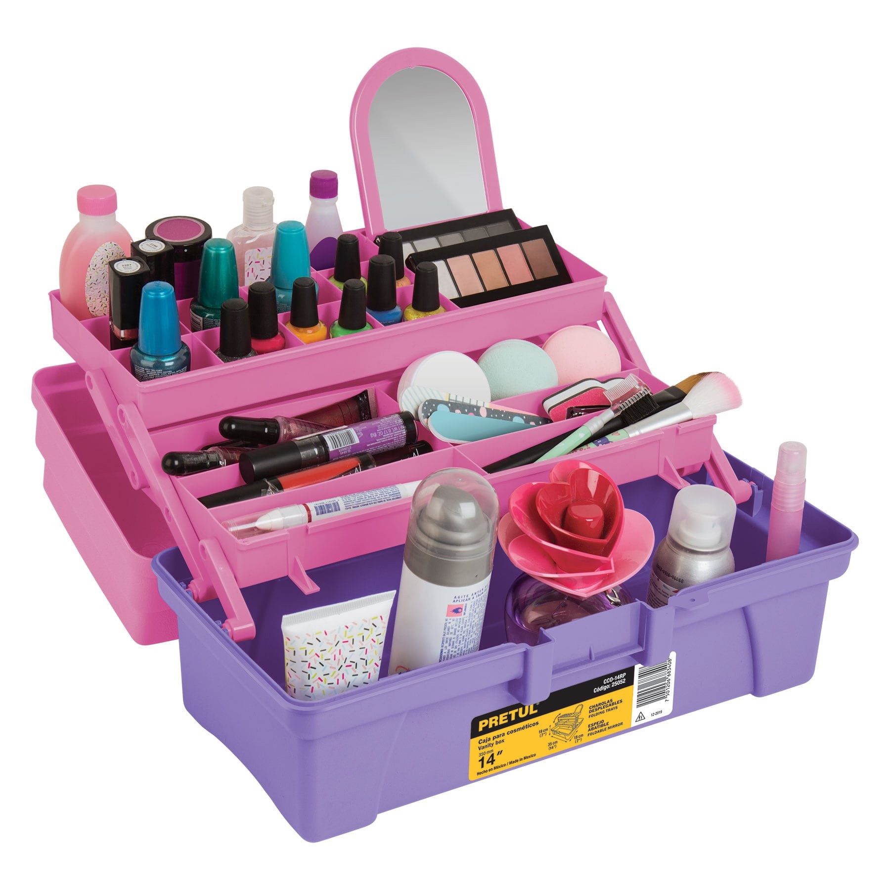 25052 CAJA COSMETIQUERA DE 14" CCO-14RP PRETUL