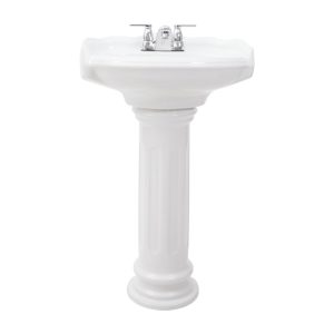 LAVABO REGANCY 4" BLANCO CORONA