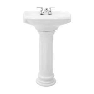 PEDESTAL REGANCY 4" BLANCO CORONA