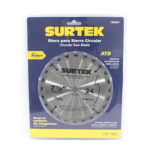 120601 - DISCO P/ MADERA 7 1/4" 24 DIENTES SURTEK
