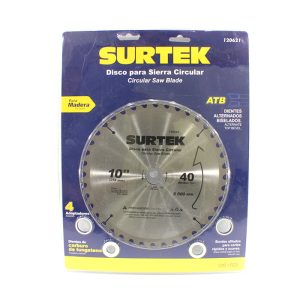 120621 - DISCO P/ MADERA 10" 40 DIENTES SURTEK