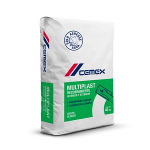 MULTIPLAST RECUBRIMIENTO INTERIOR Y EXTERIOR C/BLANCO 40KGS. CEMEX