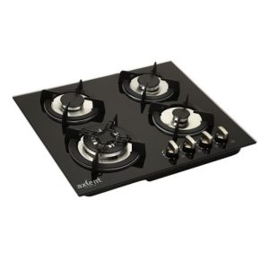 PARRILLA PANEL D/VIDRIO 4 QUEMADORES 60X51 cm JZ-BS4BA  AGATA AXCENT
