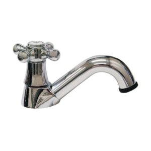 LLAVE IND. LAVABO CROMO/CRUCETA 16RC RUGO