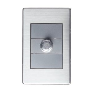 BP04-M/P - PLACA METÁLICA CON DIMMER PLATEADO LUCEK