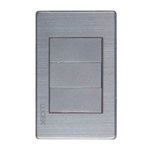 BP1200-M/P - PLACA METÁLICA CIEGA PLATEADO LUCEK