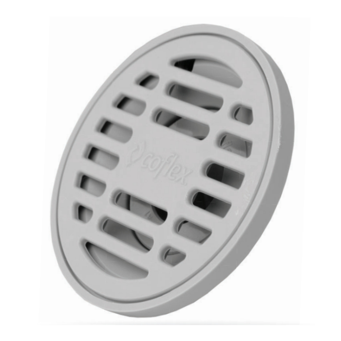 COLADERA REDONDA PLASTICA C/ REJILLA GRIS PC-150 COFLEX