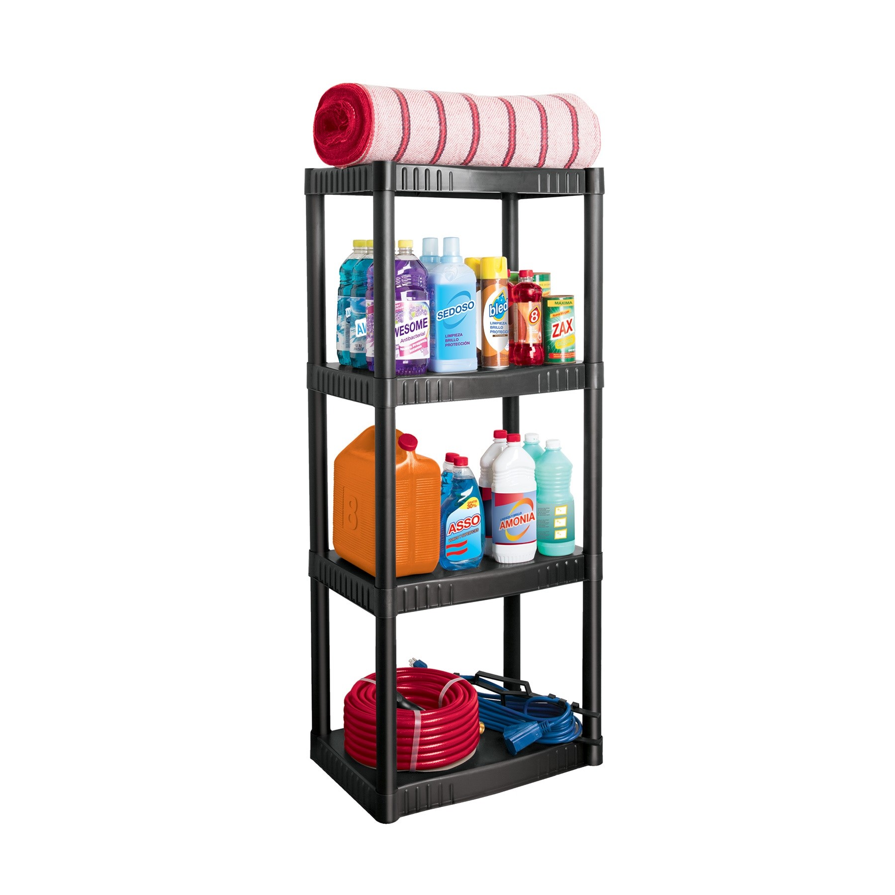 25075 ESTANTE PLASTICO 4 REPISAS EST-4P PRETUL