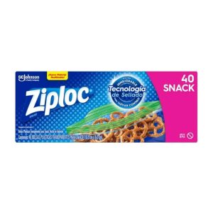 ZIPLOC SNACK C/40 16.5X8.2CM