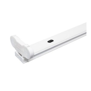 118082 - BASE DOBLE PARA TUBO LED DE 1.2 MT AKSI