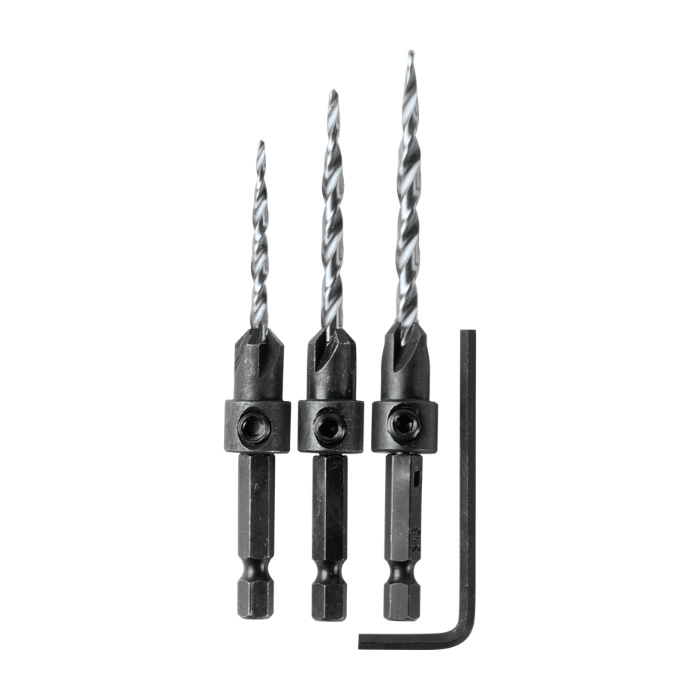 A-99661 - AVELLANADOR P/MADERA 3 PZ (9/64-11/64-3/16) MAKITA
