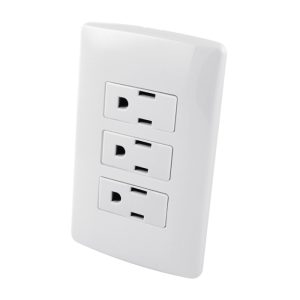 118373 - CONTACTO TRIPLE ATERRIZADOS BLANCO AKSI