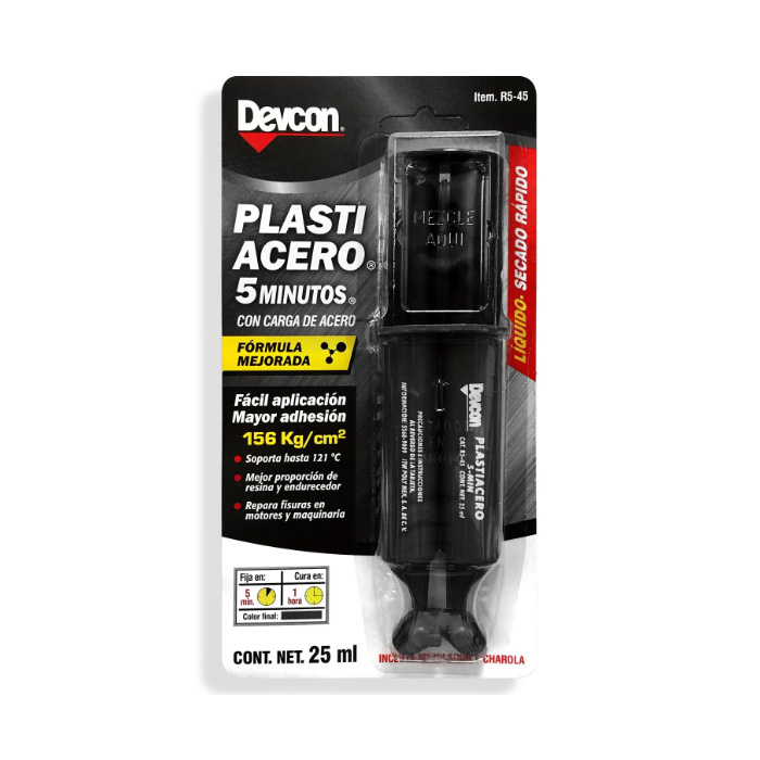 R5-45 - PLASTIACERO GRIS FIJADO RAPIDO DEVCON