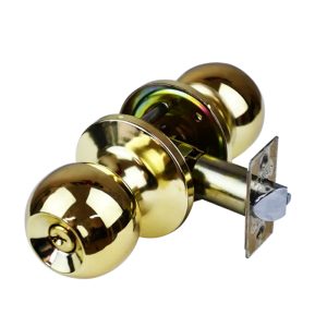 CERRADURA KOVAC CPT15LB PERILLA TUBULAR LATON BRILLANTE LL-BOTON
