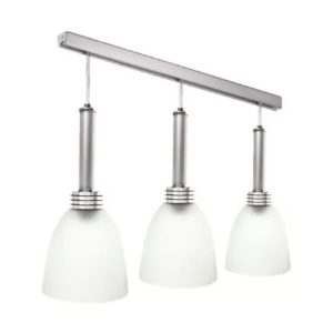 4201 - CANDIL COLGANTE DECORADO TULIPAN VIDRIO SATINADO 3 PZ ADIR