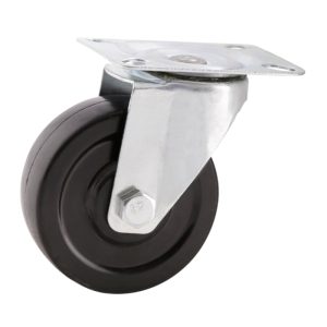 7073 RODAJA PLANA DE HULE DE 2" CON PLACA