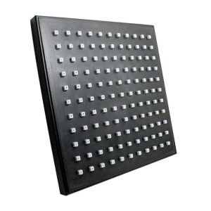 44MCN REGADERA CUADRADA 7 1/2" X 7 1/2" MALASIA ACAB NEGRO RUGO