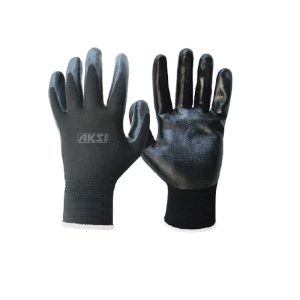 103716 GUANTE ELASTICO RECUBIERTO DE NITRILO GDE AKSI