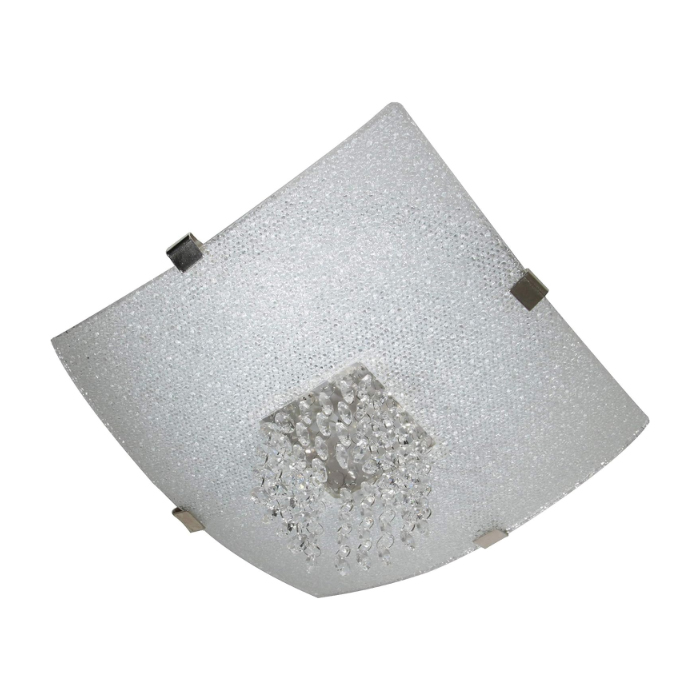 HB-PF8028 - PLAFON LAMINA DE ACERO VIDRIO TEXTURIZADO CRISTALES MAXXI