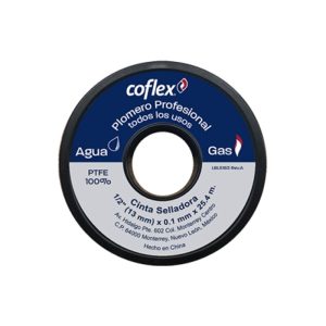 WTP12-25 CINTA SELLADORA PARA PLOMERO PROFESIONAL 1/2" x 25M