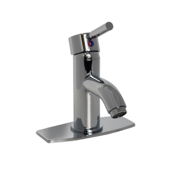 MEZC. MONOMANDO P/LAV. 4'' C/CUB.S/DES. AUT.CROMO 23-MM RUGO