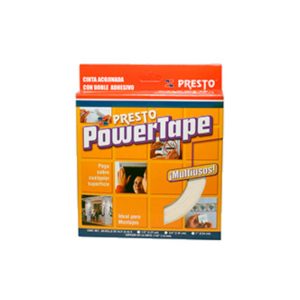 CINTA POWER TAPE DOBLE ADHESIVO 3/4x32.9M 3147 PRESTO