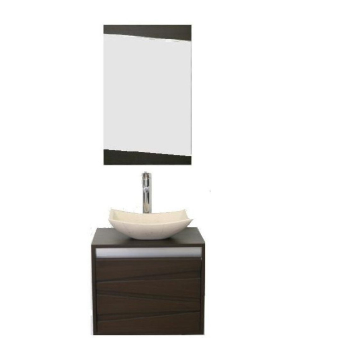 SET DE BAÑO PRAGA 45X55X50 CM (LAVABO-MONOMANDO-ESPEJO) DIOREM