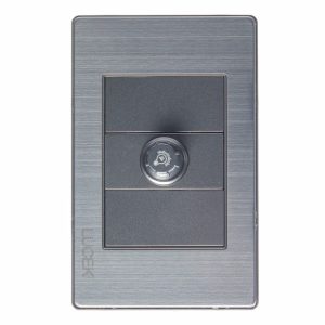 BP04-M/A - PLACA METÁLICA CON DIMMER ANONIZADO LUCEK