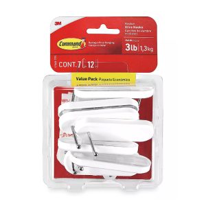 GANCHO DE PLASTICO CON TIRA AUTOADHERIBLE 3M 4372736/17068ES