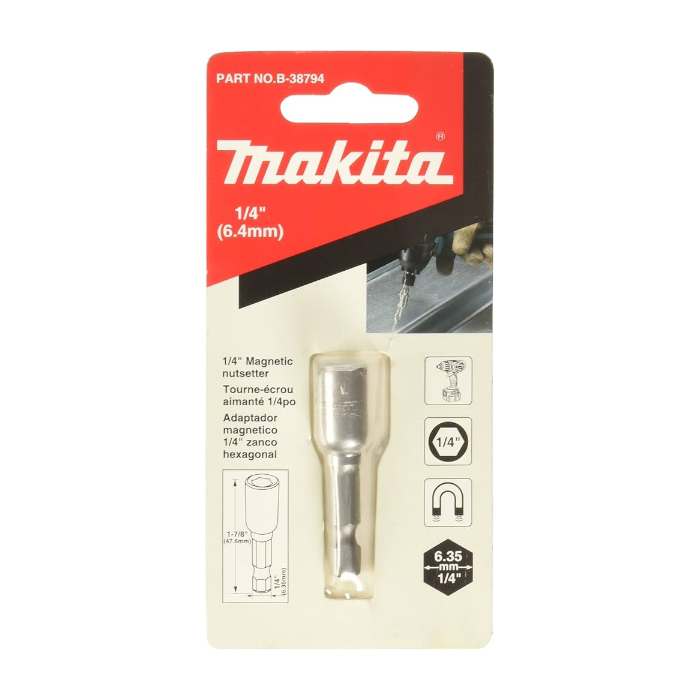 B-38794 - GUIA BUSCADORA MAGNETICA HEX. 1/4" MAKITA