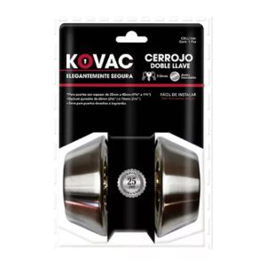 CERROJO KOVAC CDLL15LA DOBLE CILINDRO LLAVE-LLAVE LATON ANT