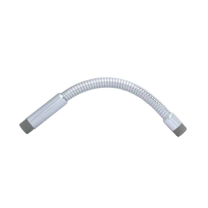 45F BRAZO FLEXIBLE DE ACERO INOX 30CM ACABADO CROMO RUGO