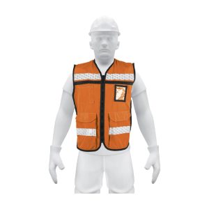14669 CHALECO BRIGADISTA C/ CINTA REFLEJANTE DE 2" NARANJA TRUPER