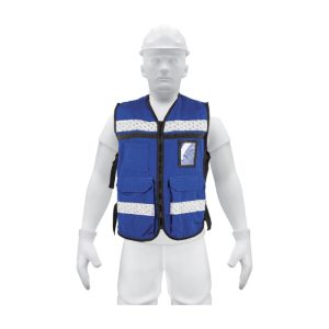 14670 CHALECO BRIGADISTA C/ CINTA REFLEJANTE DE 2" AZUL REY TRUPER