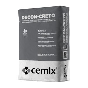 CONCRETO PULIDO DECON-CRETO 20KG CEMIX