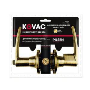 MPI16 CERRADURA MANIJA PILSEN (BAÑO) LB RANURA/BOTON KOVAC