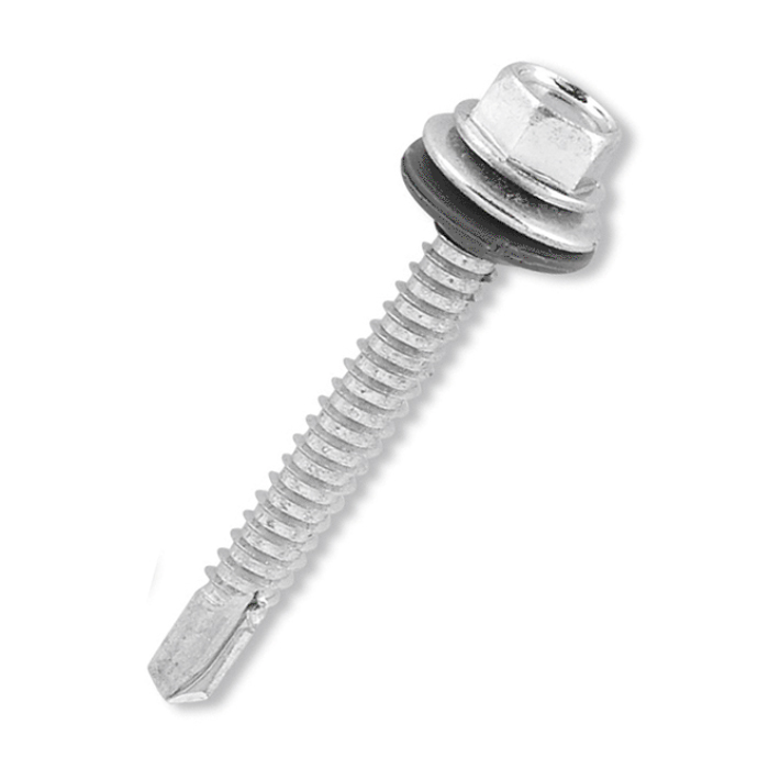 PIJA HEX PTA BROCA C/ARANDELA 6.5 x 25 mm (1/4 x 1") PAS14100