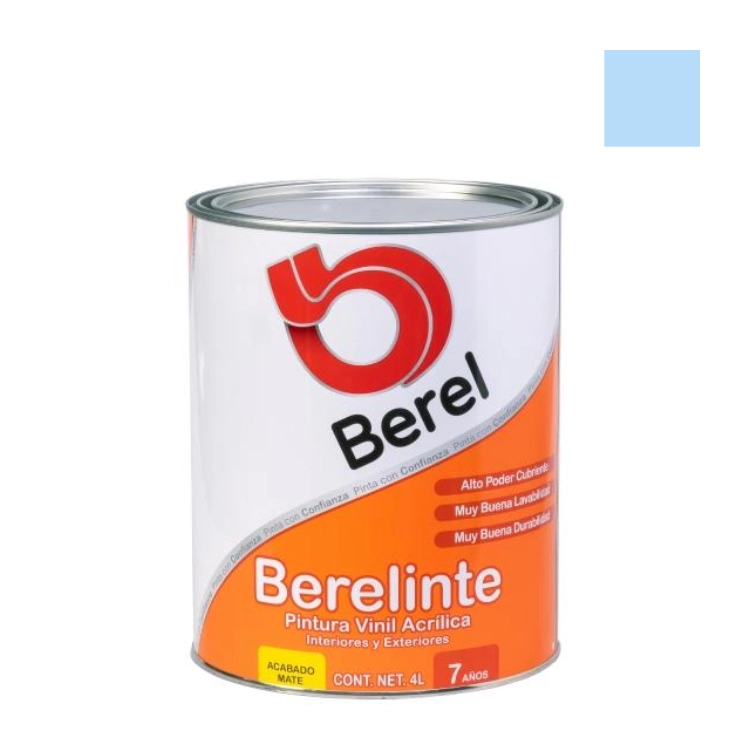 PINTURA BERELINTE VINIL # 813 CELESTE GALON