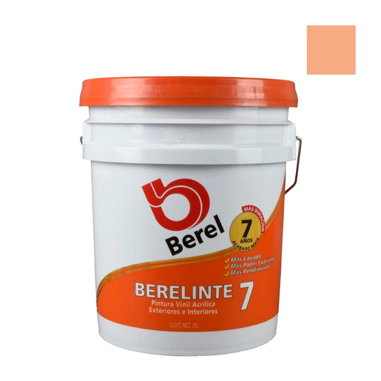 PINTURA BERELINTE VINIL # 836 DURAZNO CUBETA