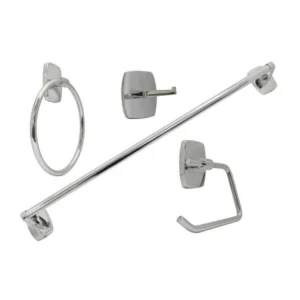 JE06C JGO DE ACC P/BAÑO (4 PZAS) ACAB CROMO RUGO