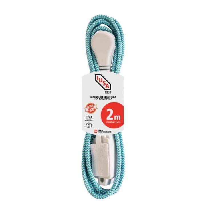 620028 - EXTENSION TEJIDA DOM 5M AZUL CON BLANCO