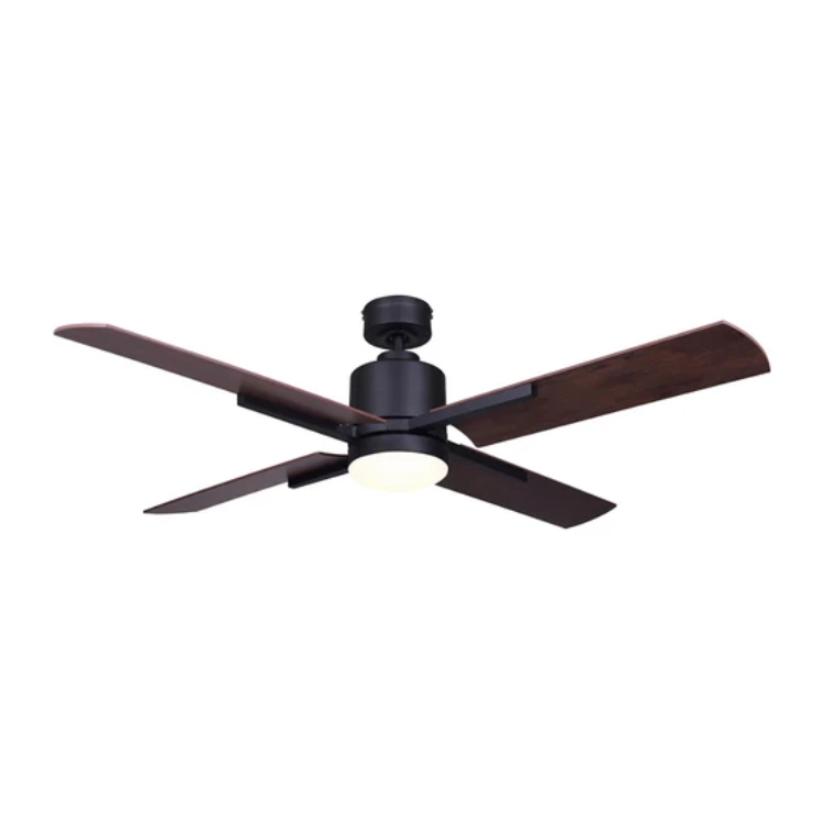 V5205 VENTILADOR DE TECHO 52" NEGRO VERNIER 18W C/CONTROL 6VEL. IGOTO