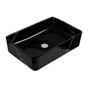 LAVABO DUERO STATUARIO BLACK 530X360X130 MM FONCER