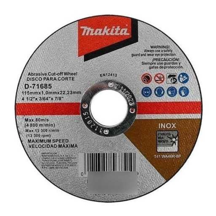 D79974 DISCO DE CORTE ECO 4 1/2 X 7/8 X 1.0MM MAKITA
